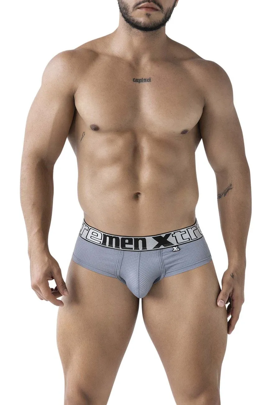 Clothing_Xtremen_Underwear Xtremen 91221 Microfiber Briefs Color Gray