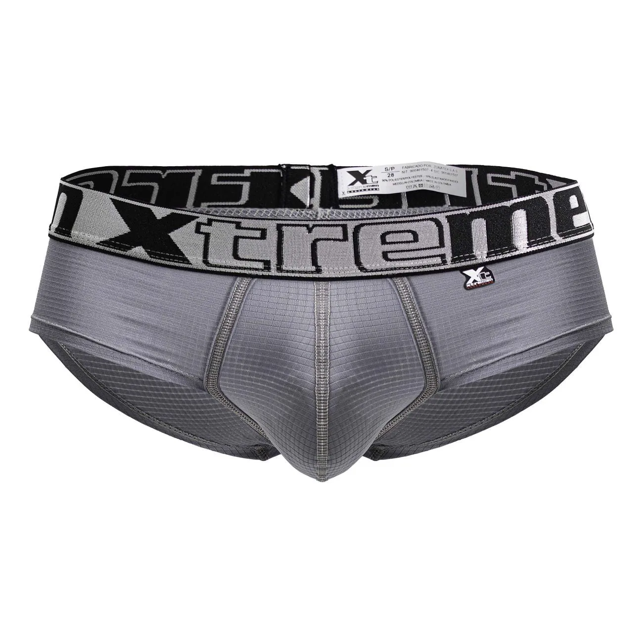 Clothing_Xtremen_Underwear Xtremen 91221 Microfiber Briefs Color Gray