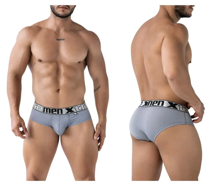 Clothing_Xtremen_Underwear Xtremen 91221 Microfiber Briefs Color Gray
