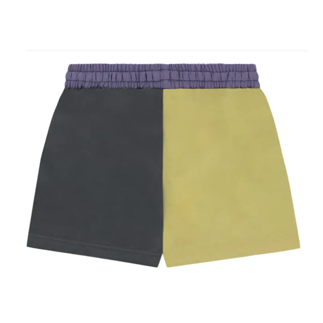 Colorblock Swim Shorts - Dark Grey by Stains & Stories - FINAL SALE