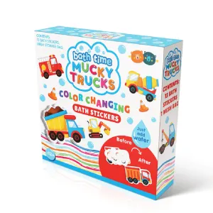 Colour Changing Bath Time Stickers Mucky Trucks