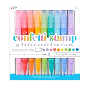 Confetti Stamp Double Ended Markers