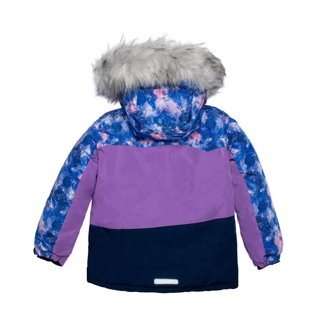 Conifere Billow Charm Girls Snowsuit Set - Navy Babykids Conifere
