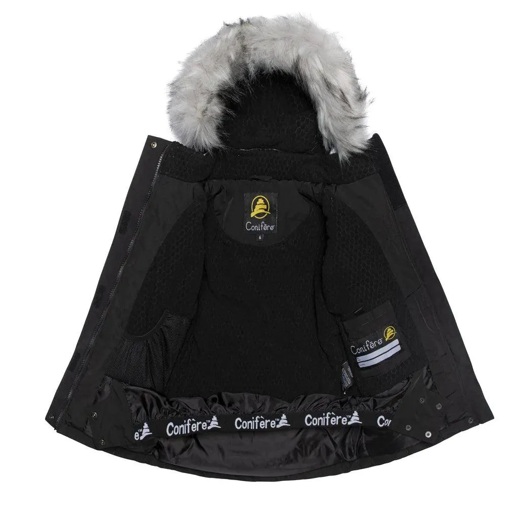 Conifere Billow Charm Girls Snowsuit Set - Purple - (Size 7) Babykids Conifere