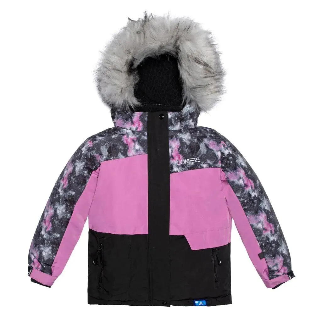 Conifere Billow Charm Girls Snowsuit Set - Purple - (Size 7) Babykids Conifere