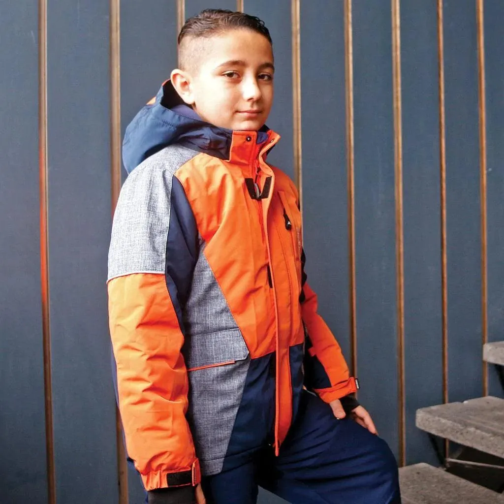 Conifere Blazy Tango Boys Snowsuit Set - Orange Babykids Conifere