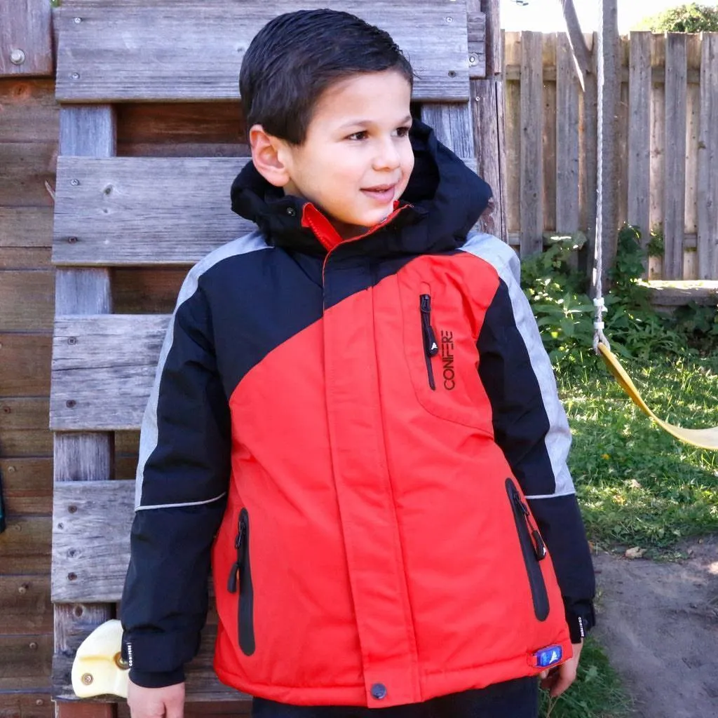 Conifere Flash Boys Snowsuit Set - Red Babykids Conifere