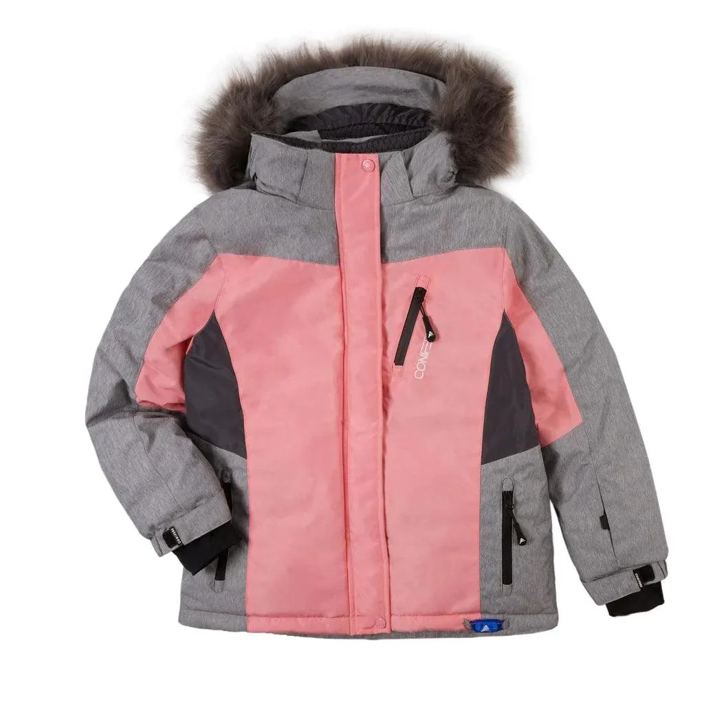Conifere Flossy Bloom Girls Snowsuit Set - Grey - (Sizes 4, 6 & 6x) Babykids Conifere
