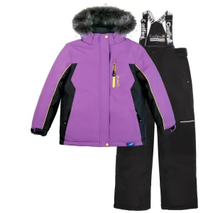 Conifere Girls Purple Aesthetic Snowsuit Set Babykids Conifere