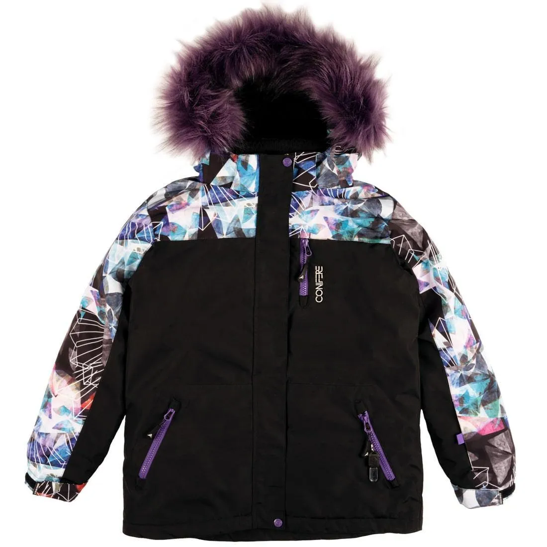 Conifere TAKLA - Girls Kaleidoscope Snowsuit - (Sizes 7 & 10) Babykids Conifere