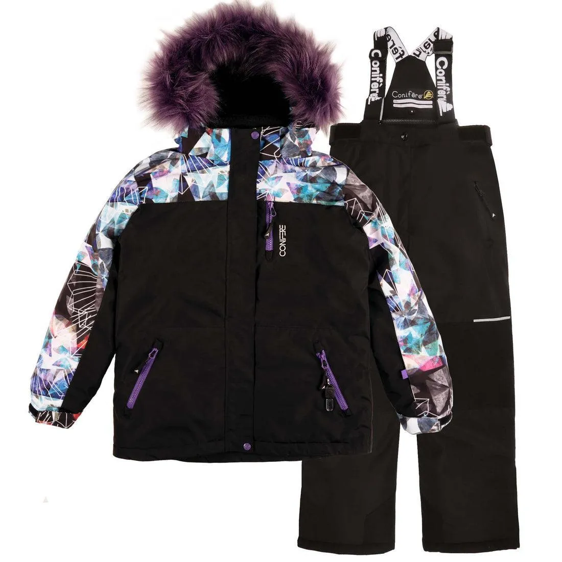 Conifere TAKLA - Girls Kaleidoscope Snowsuit - (Sizes 7 & 10) Babykids Conifere
