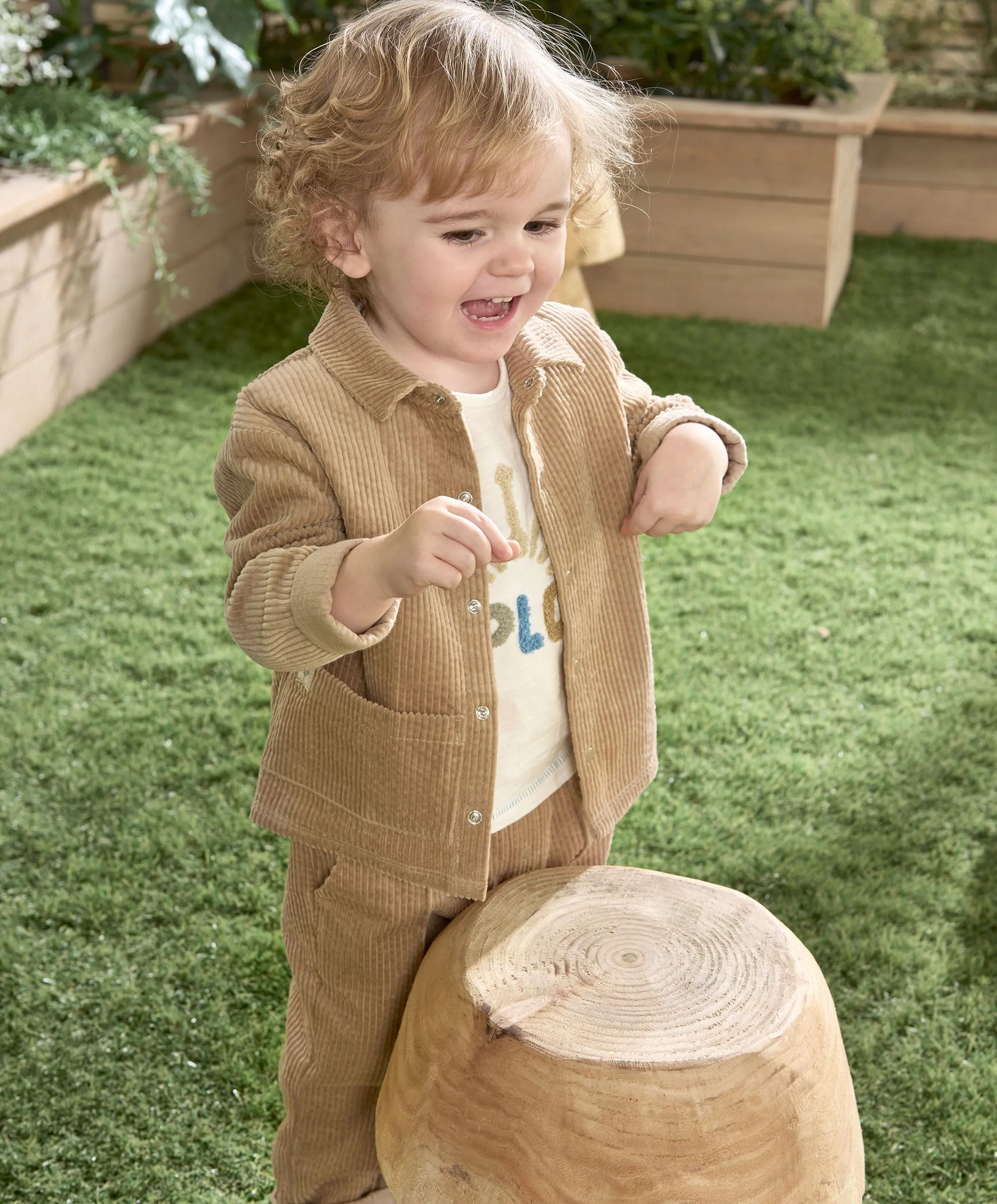 Cord Shacket - Beige Babykids Mamas & Papas