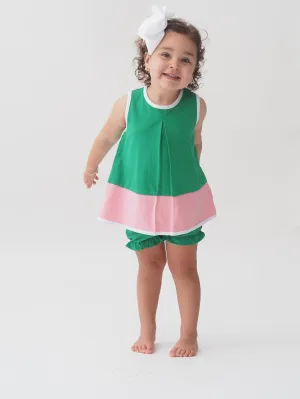 Cypress Row Country Club Girls Bloomer Set