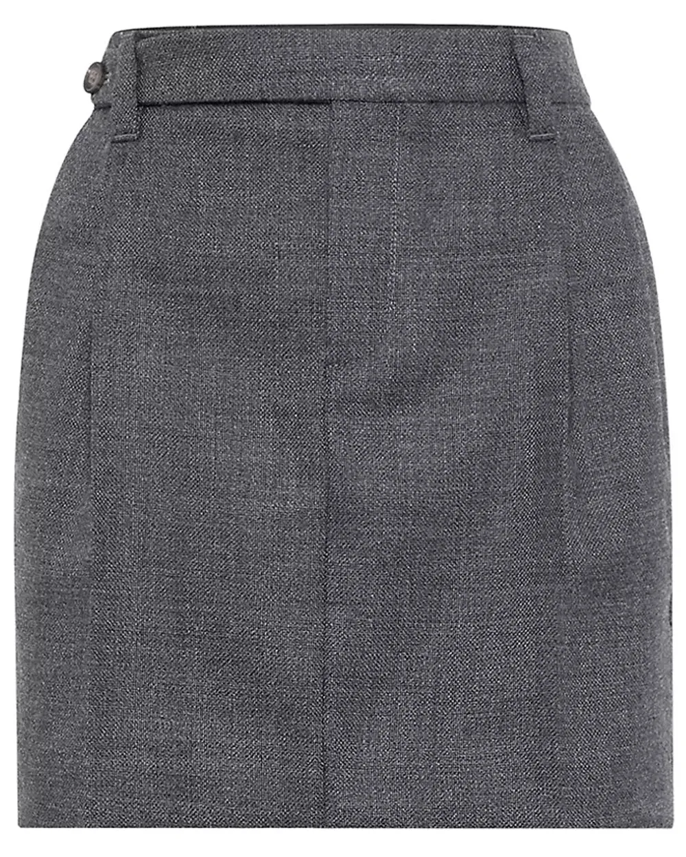 Dark Grey Pleated Mini Skirt