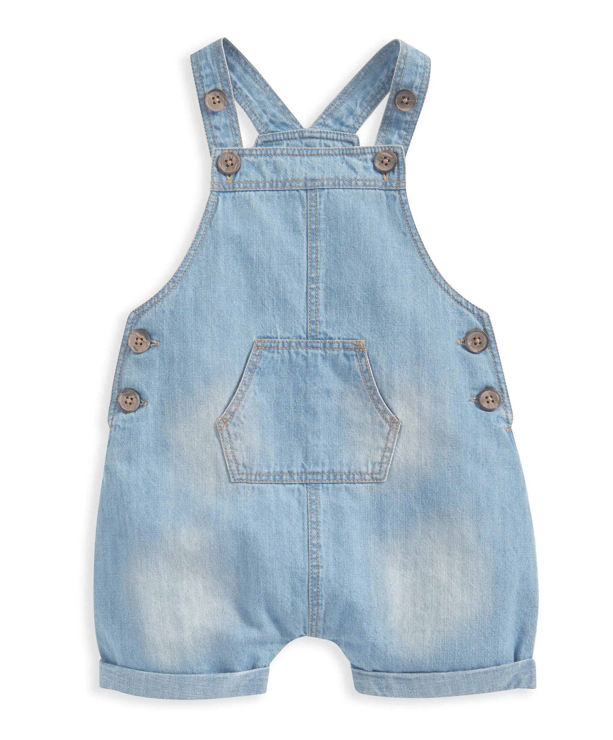 Denim Dungarees and White T Shirt - 2 Piece Set Babykids Mamas & Papas