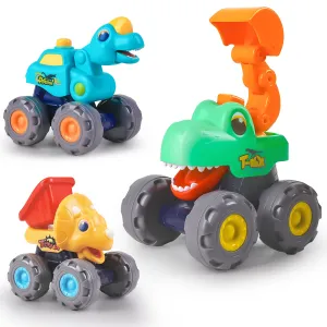 Dinosaur Truck Toys, Pull Back Dino Cars