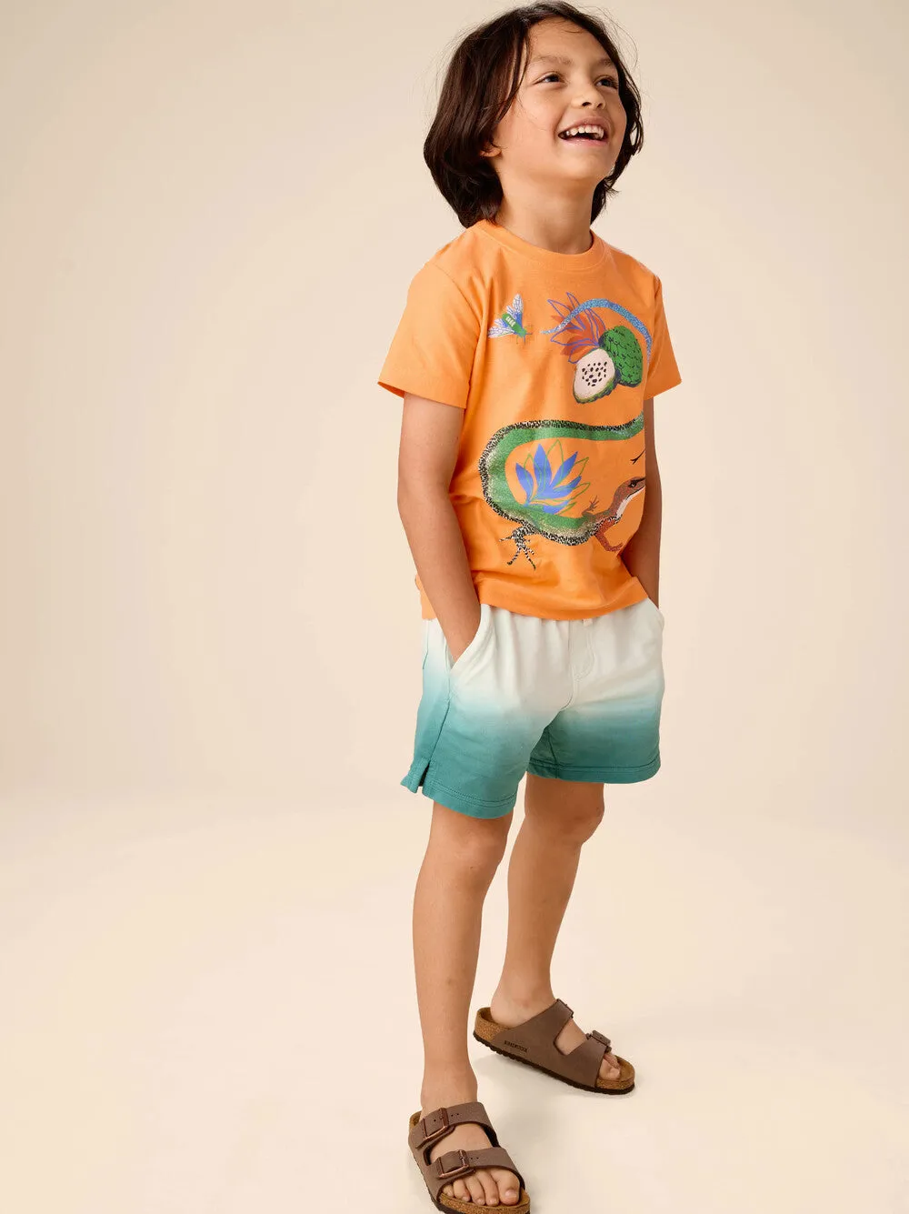 Dip Dye Knit Shortie - Rainforest by Tea Collection
