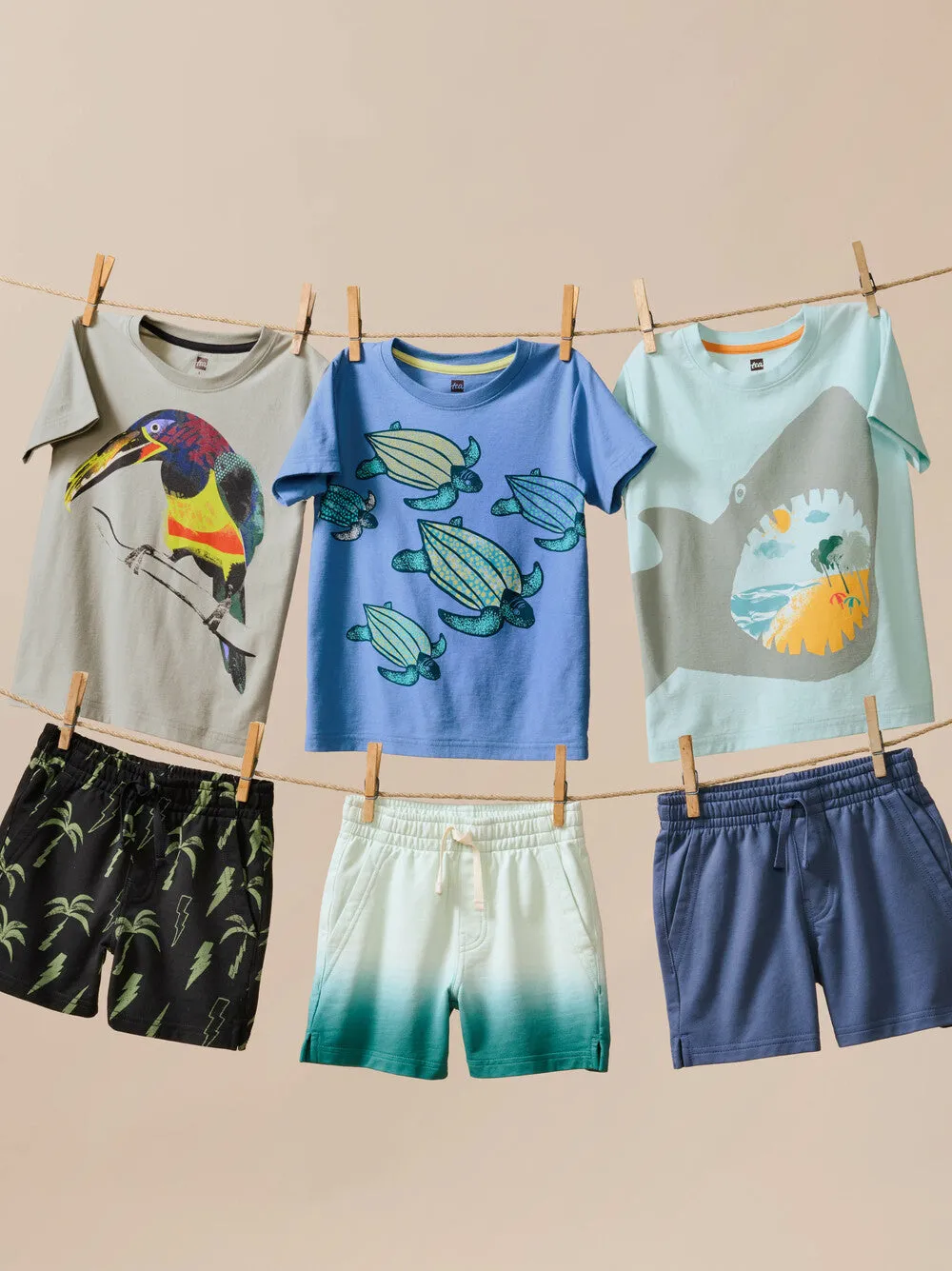 Dip Dye Knit Shortie - Rainforest by Tea Collection