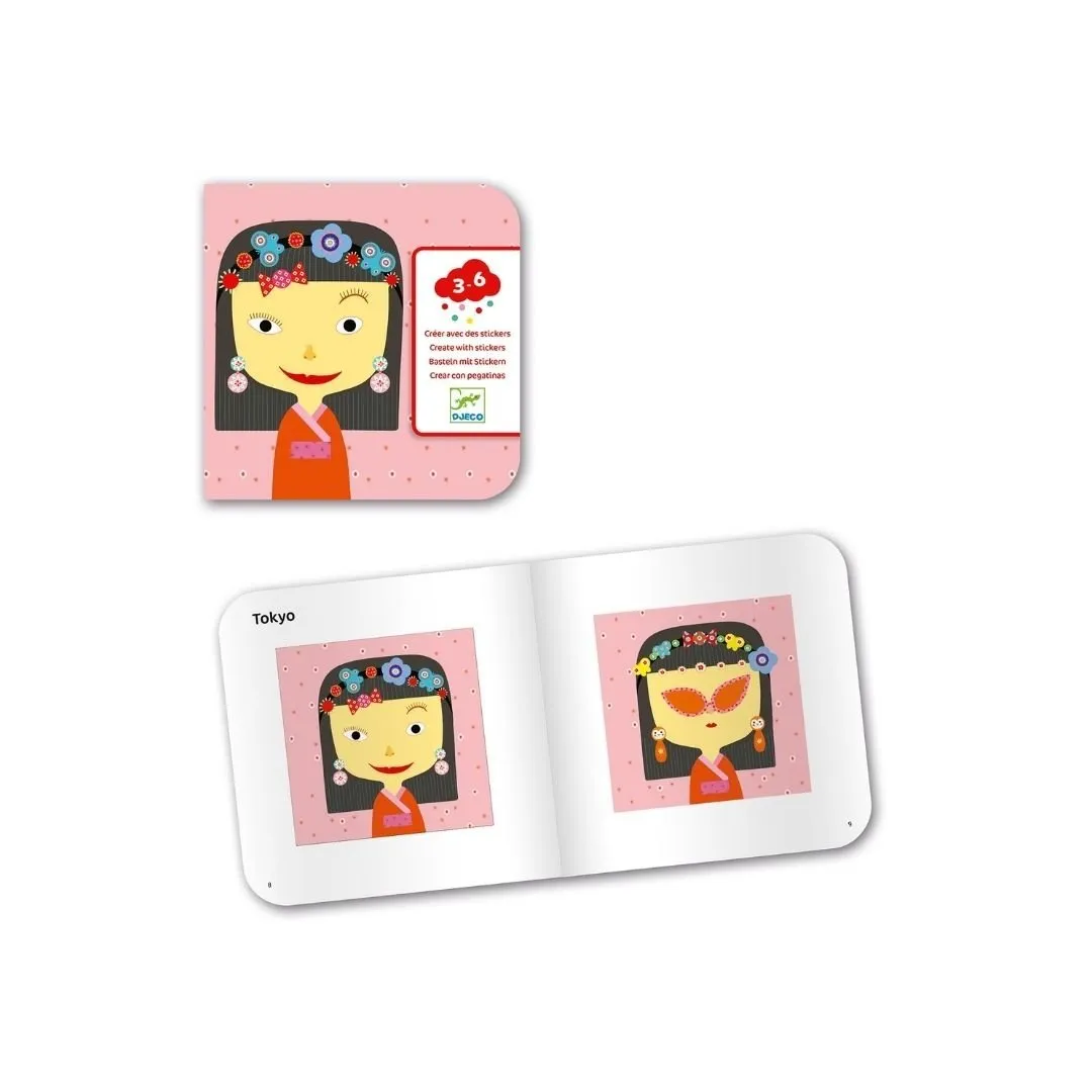 Djeco: Create With Stickers - All Different
