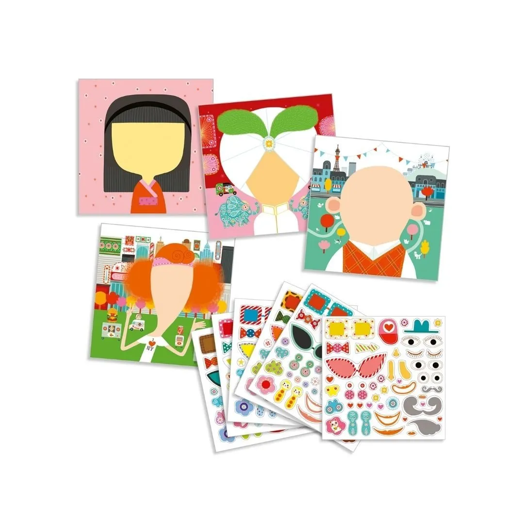 Djeco: Create With Stickers - All Different