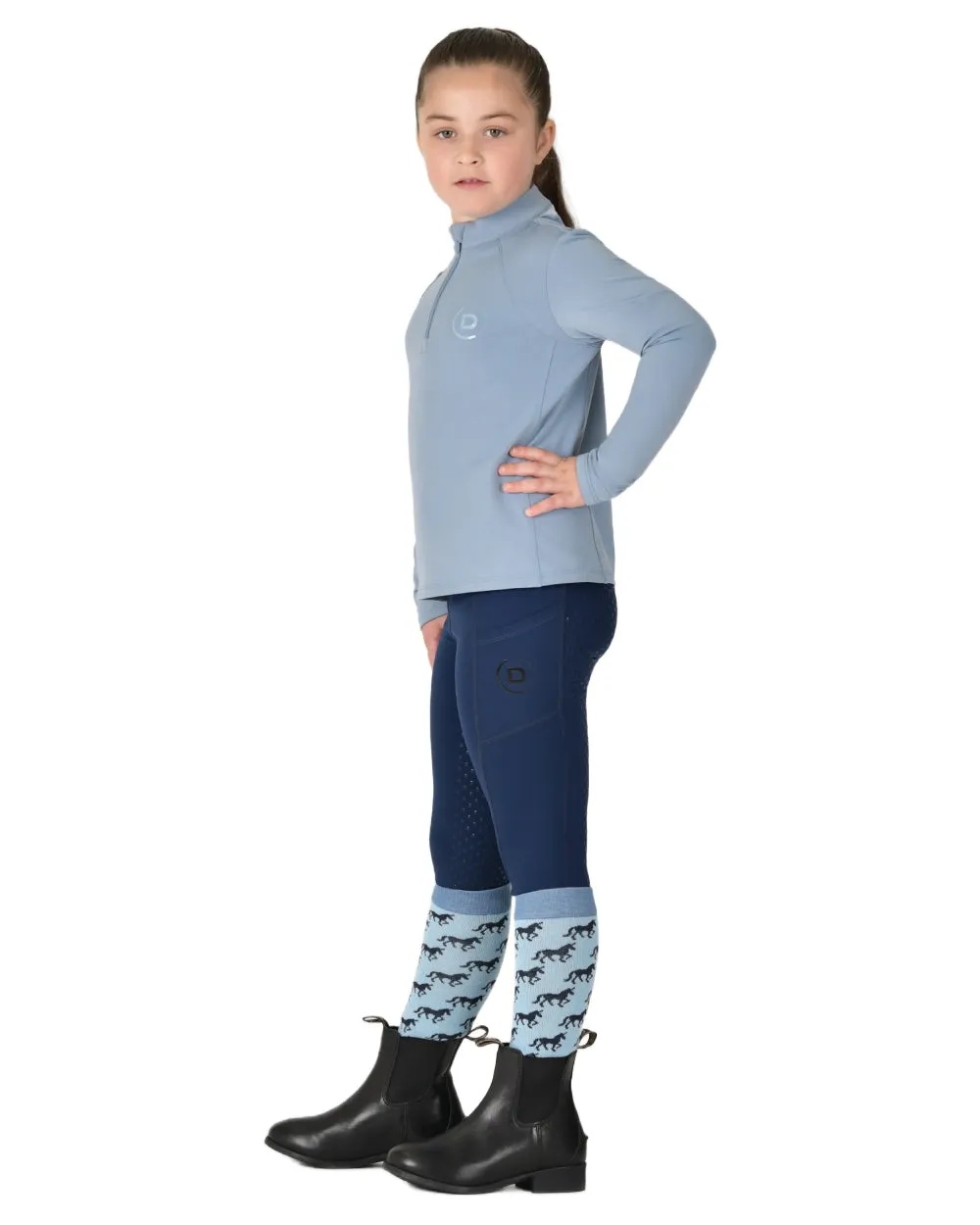 Dublin Kids Brushed Long Sleeve Riding Top Dublin