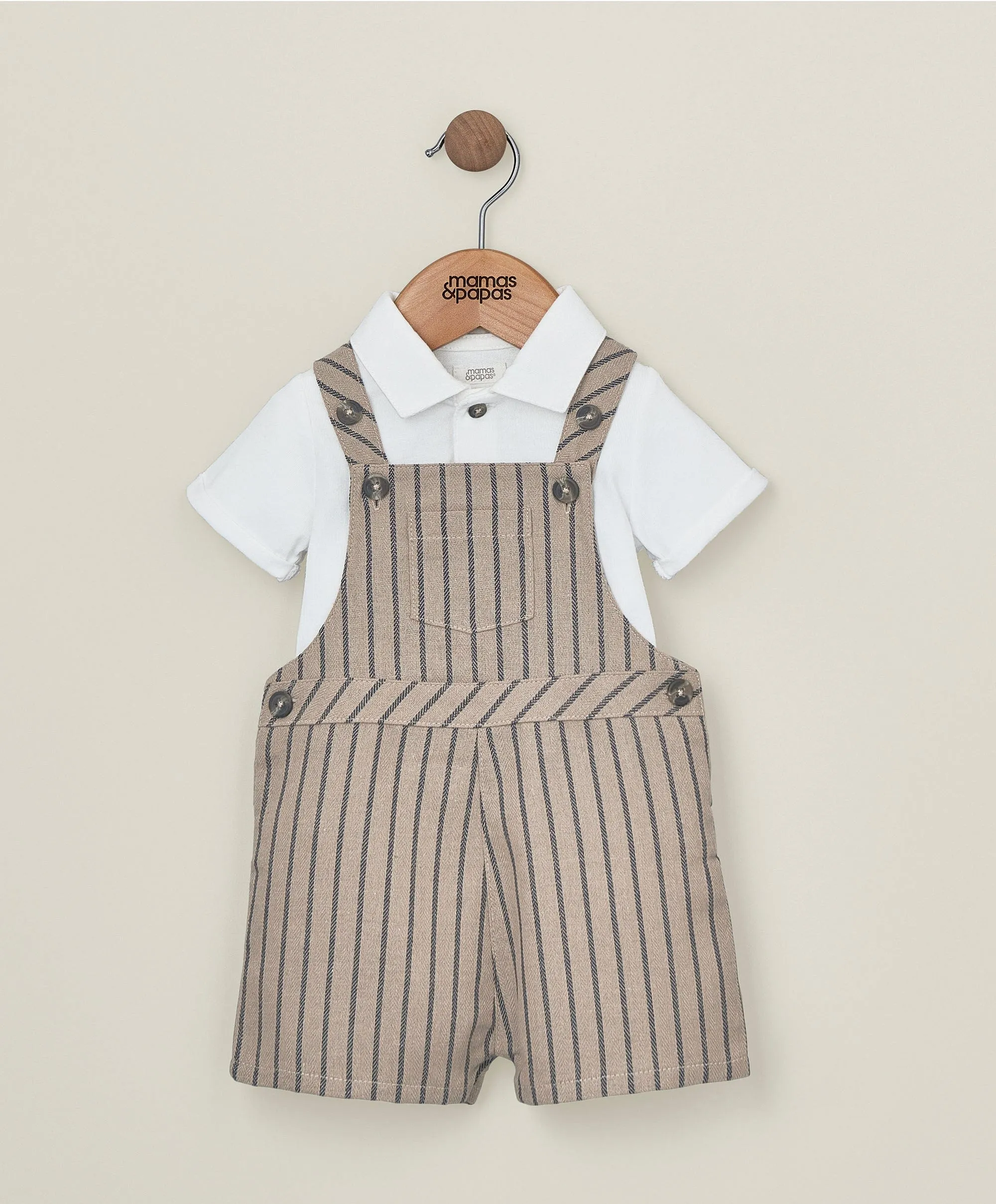 Dungaree & T-Shirt Outfit Set