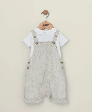 Dungaree & T-shirt Outfit Set