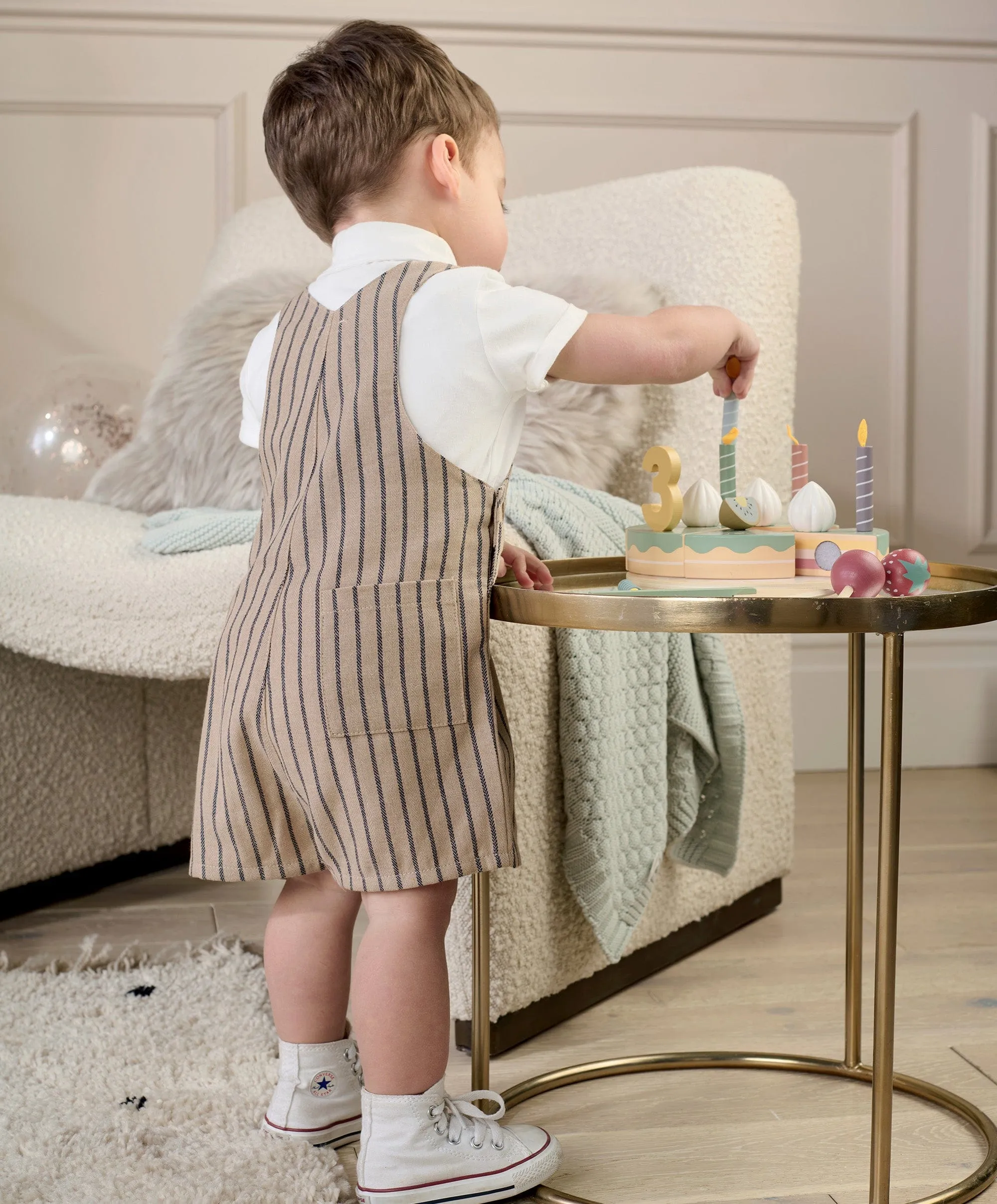 Dungaree & T-Shirt Outfit Set
