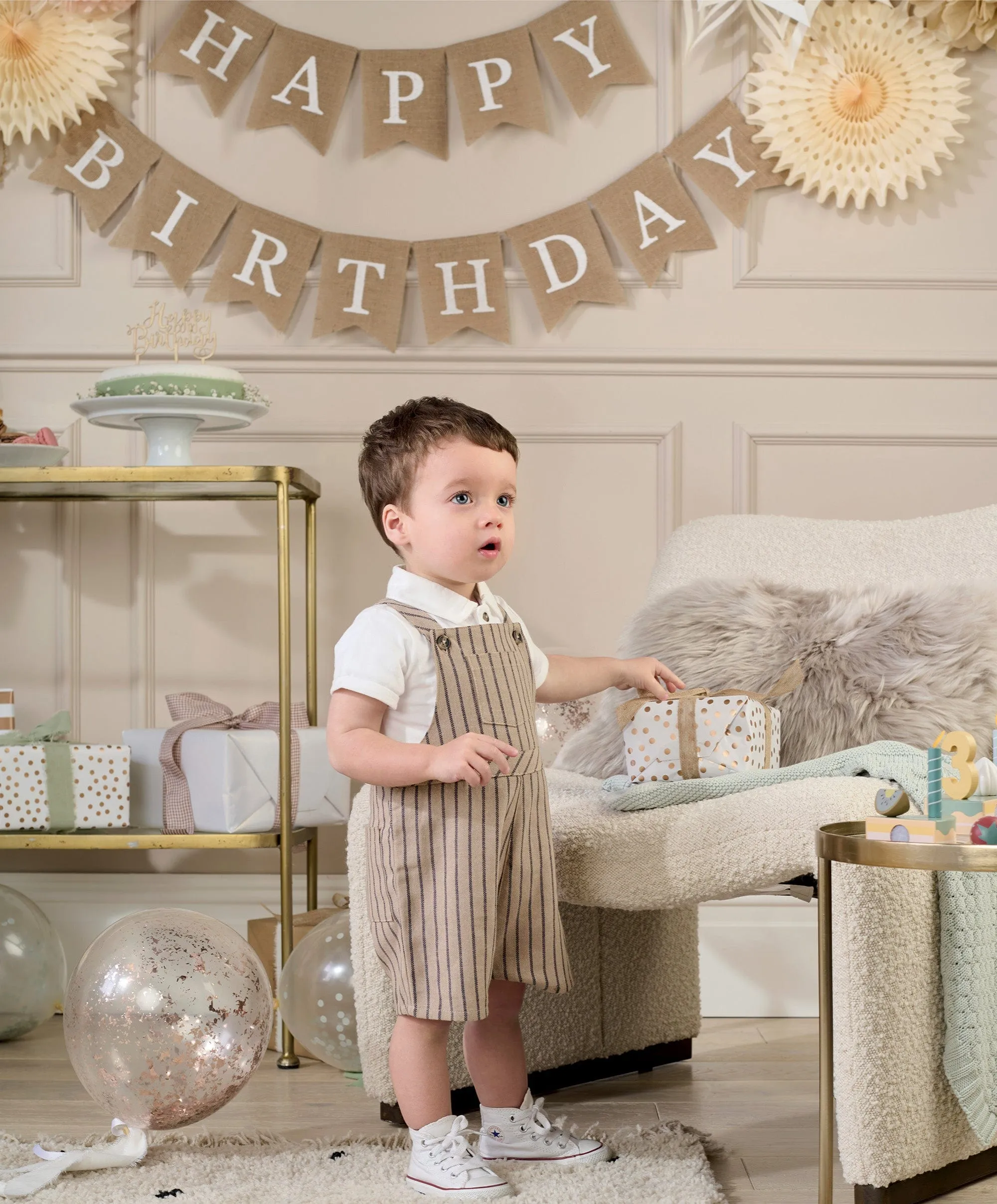 Dungaree & T-Shirt Outfit Set