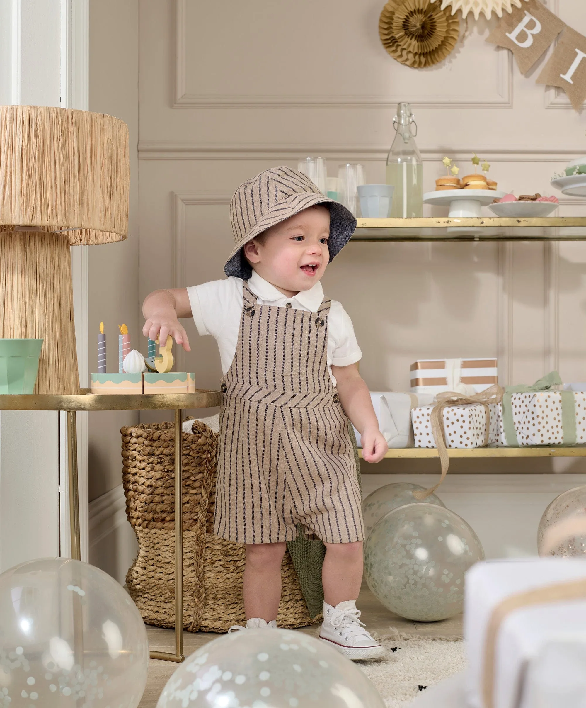Dungaree & T-Shirt Outfit Set