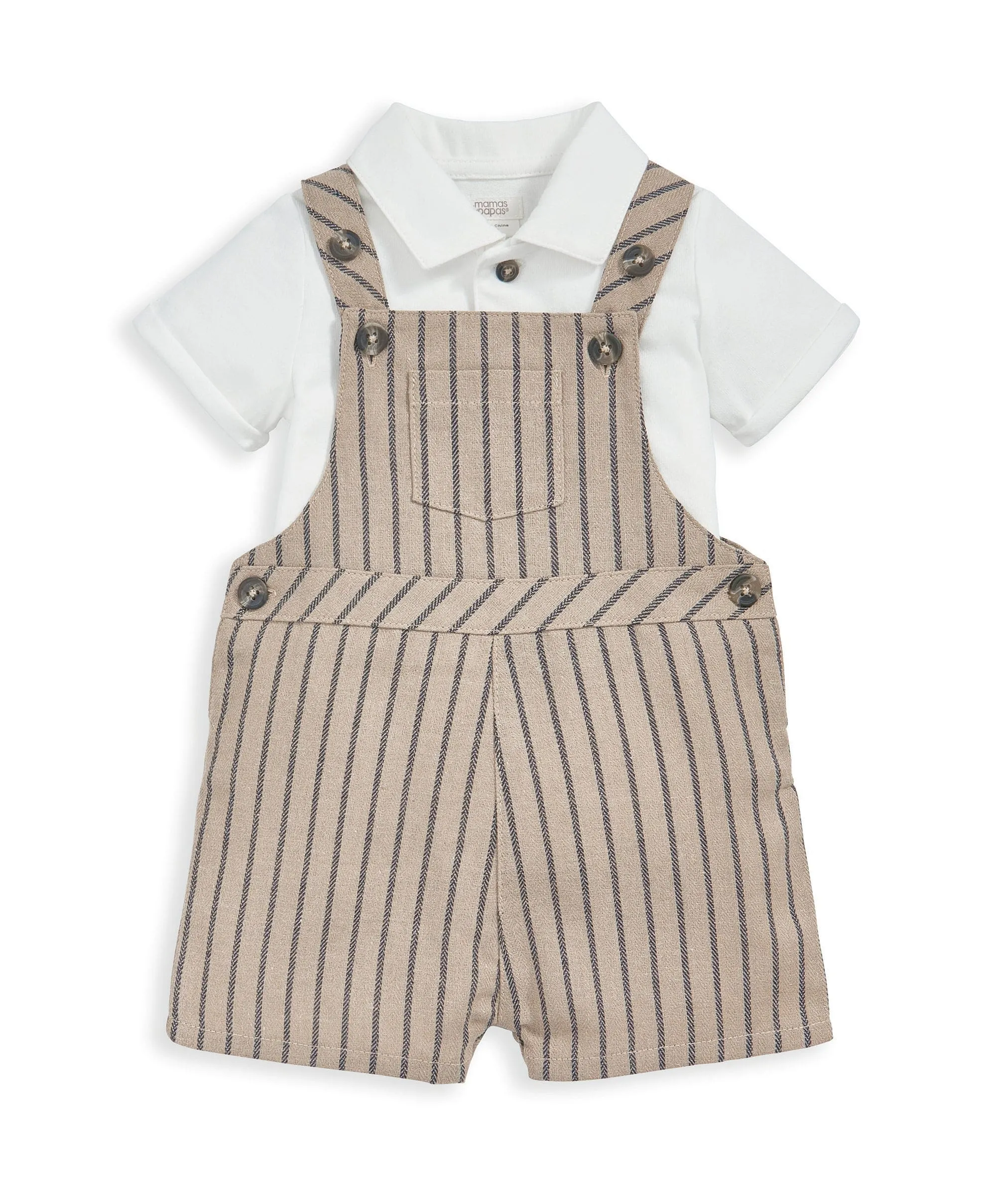 Dungaree & T-Shirt Outfit Set