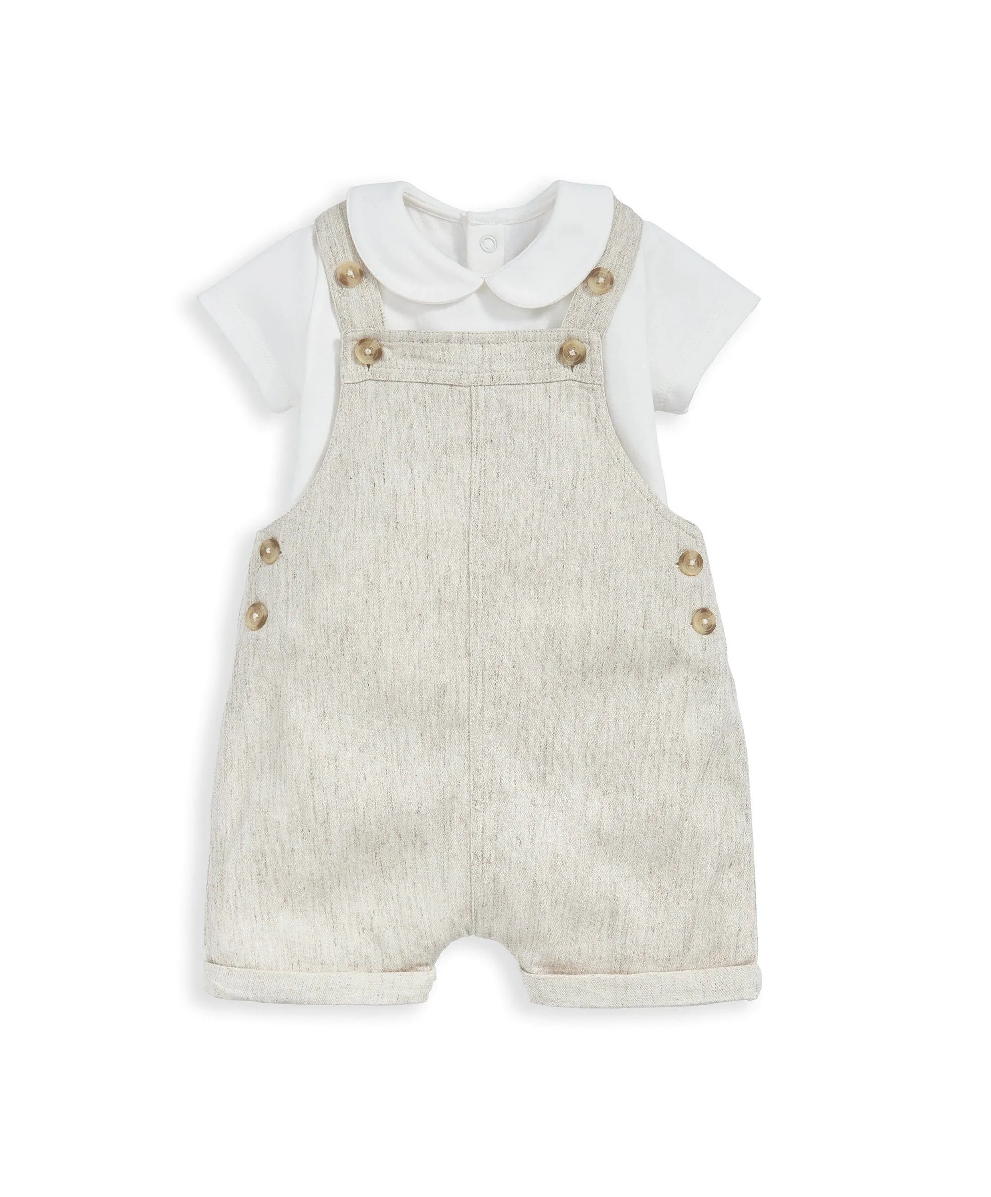 Dungaree & T-shirt Outfit Set