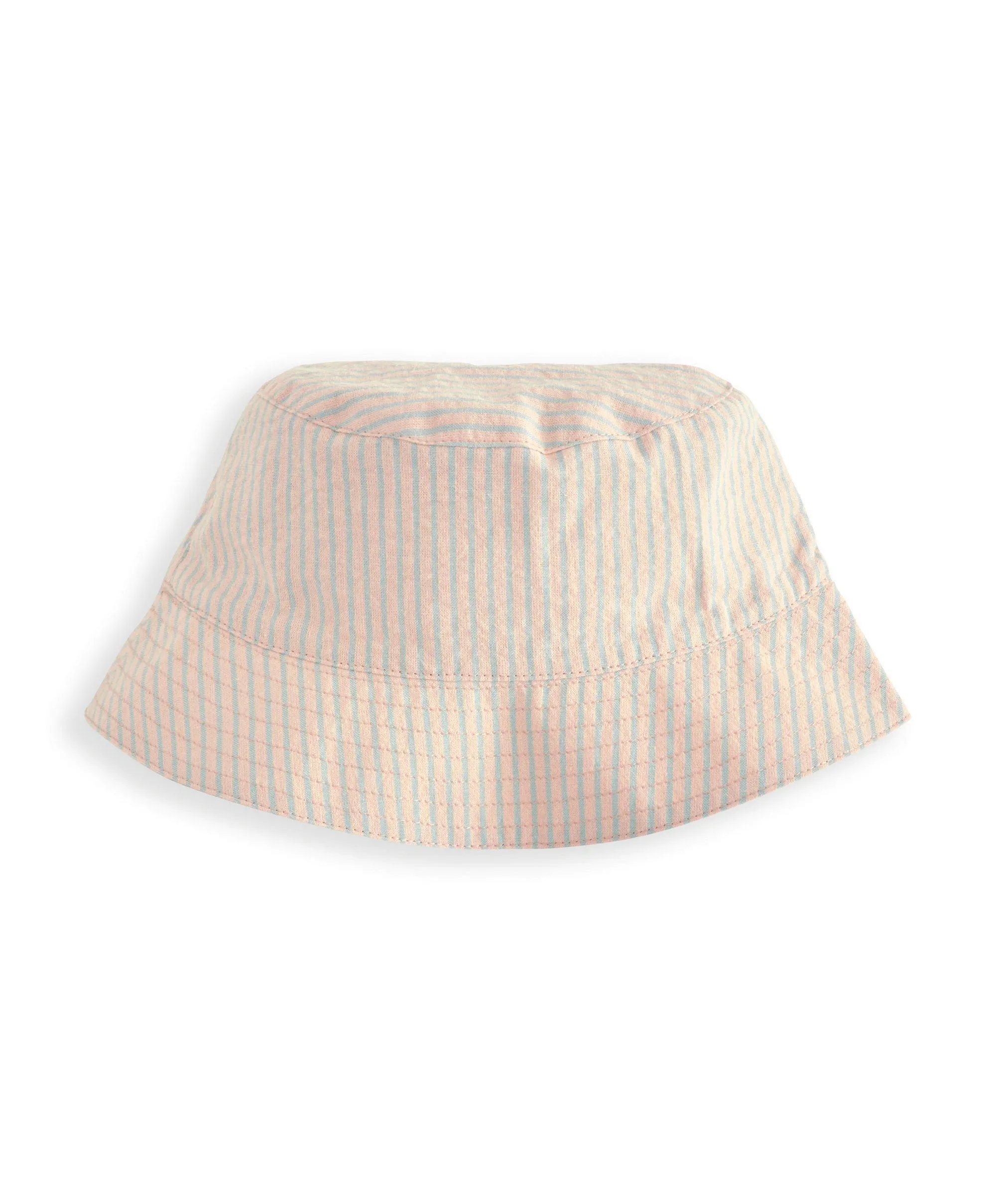 Embroidered Romper & Bucket Hat Set (2 Pieces) - Orange