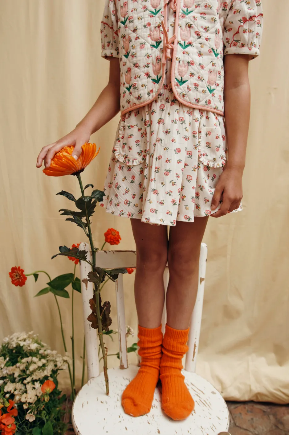 Emile Et Ida Boys Girls FLORESCO PRINTED SKIRT - FLORESCO