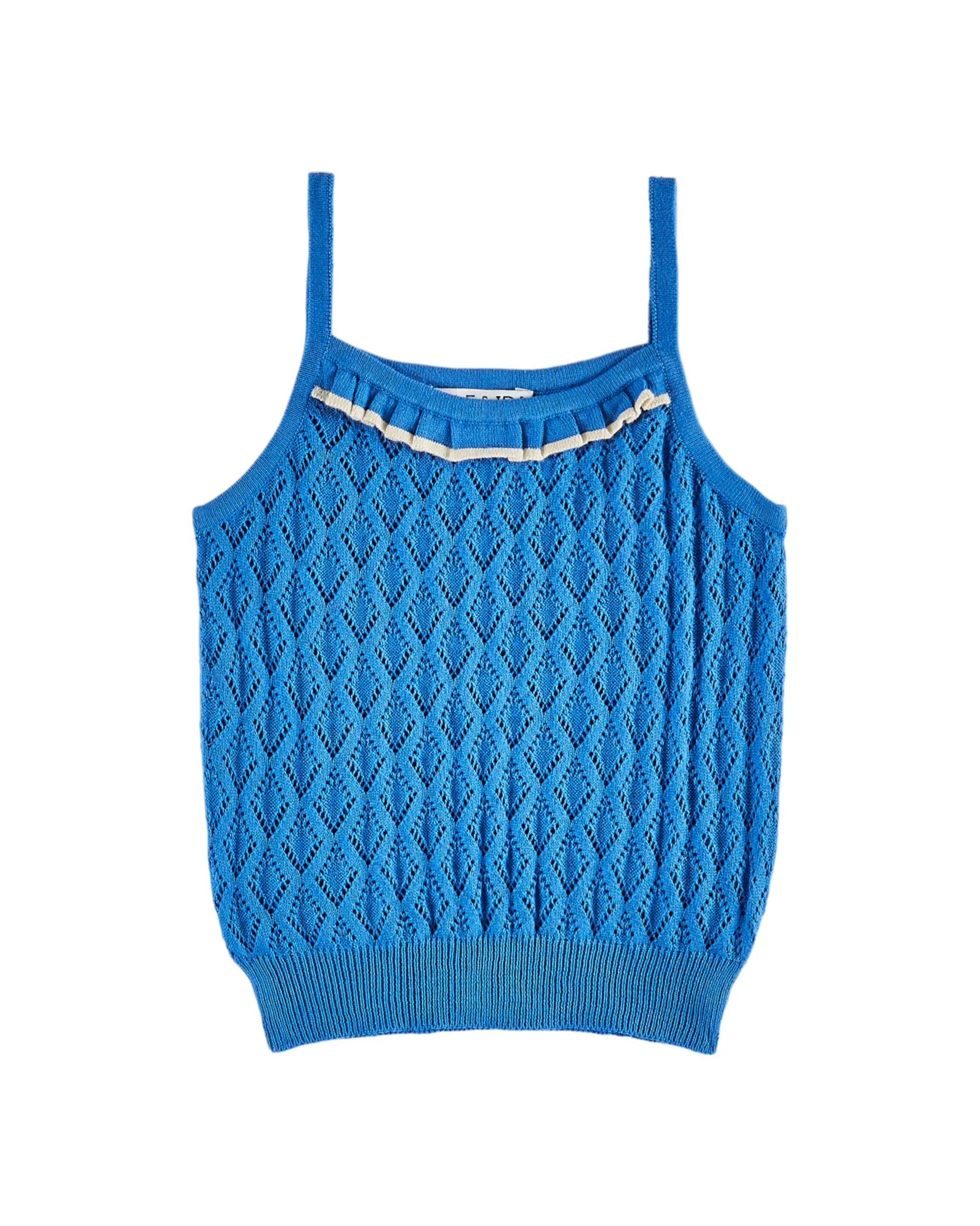 Emile Et Ida Boys Girls KNIT TANK TOP - LAGON