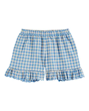 Emile Et Ida Boys Girls LAGON GINGHAM SHORTS - VICHY LAGON