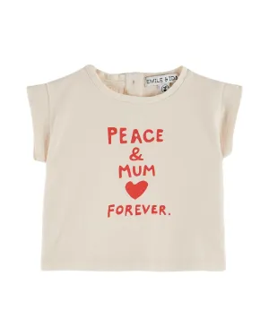 Emile Et Ida Boys Girls MOTHERS DAY TEE SHIRT - CREME