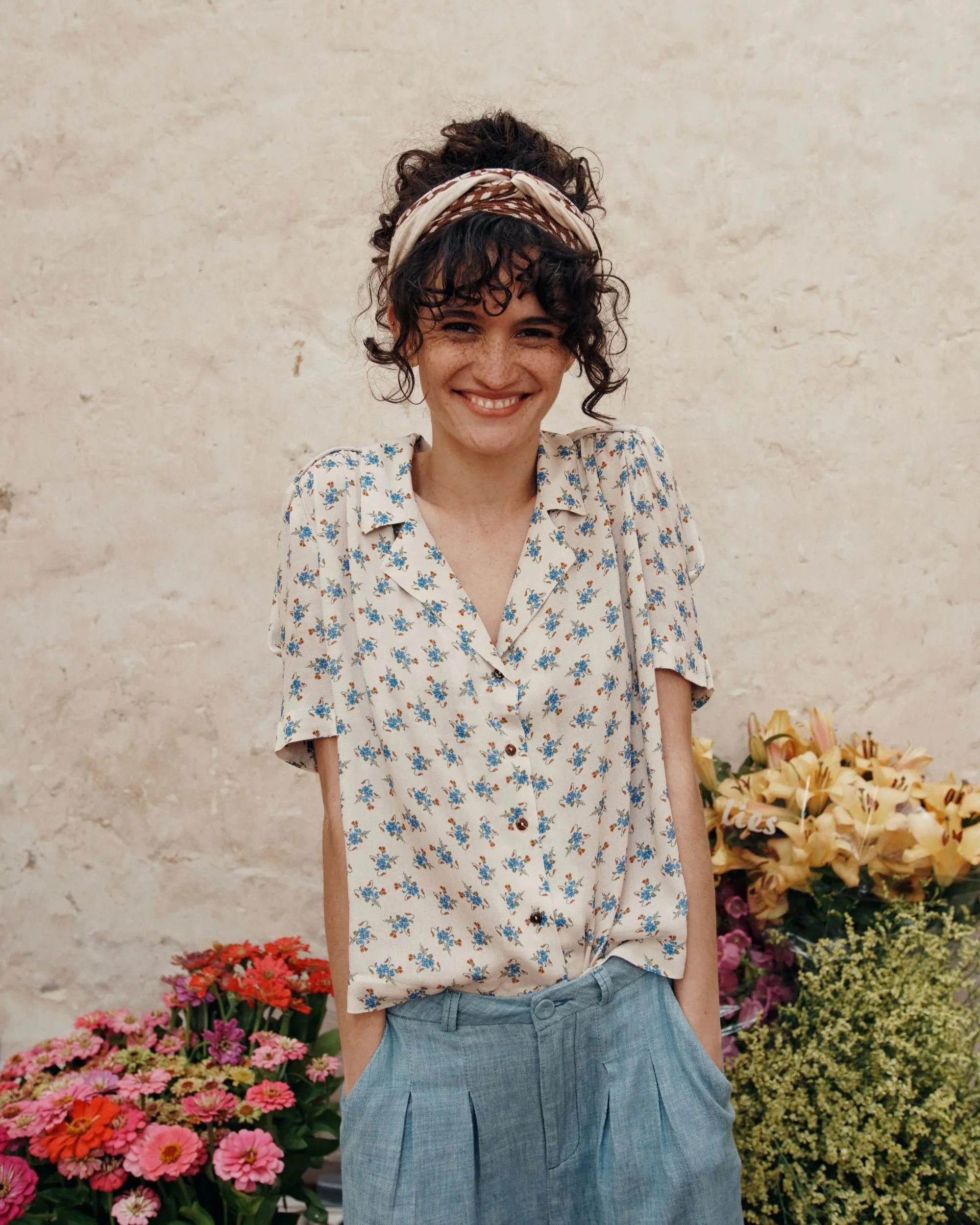 Emile Et Ida Boys Girls PRINTED SHIRT - CLEMATITE