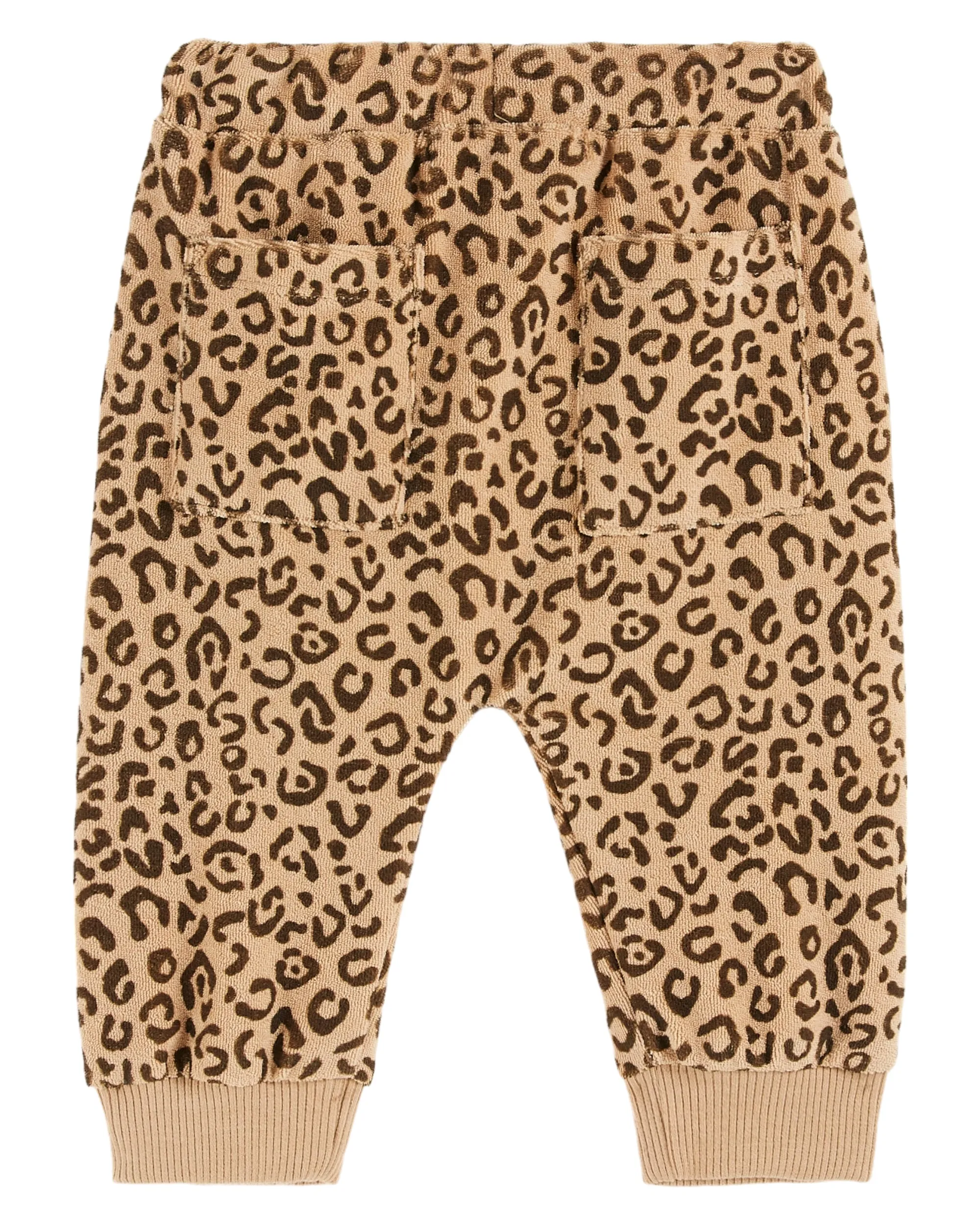 Emile Et Ida Boys Girls PRINTED TERRY JOGGER - LEOPARD