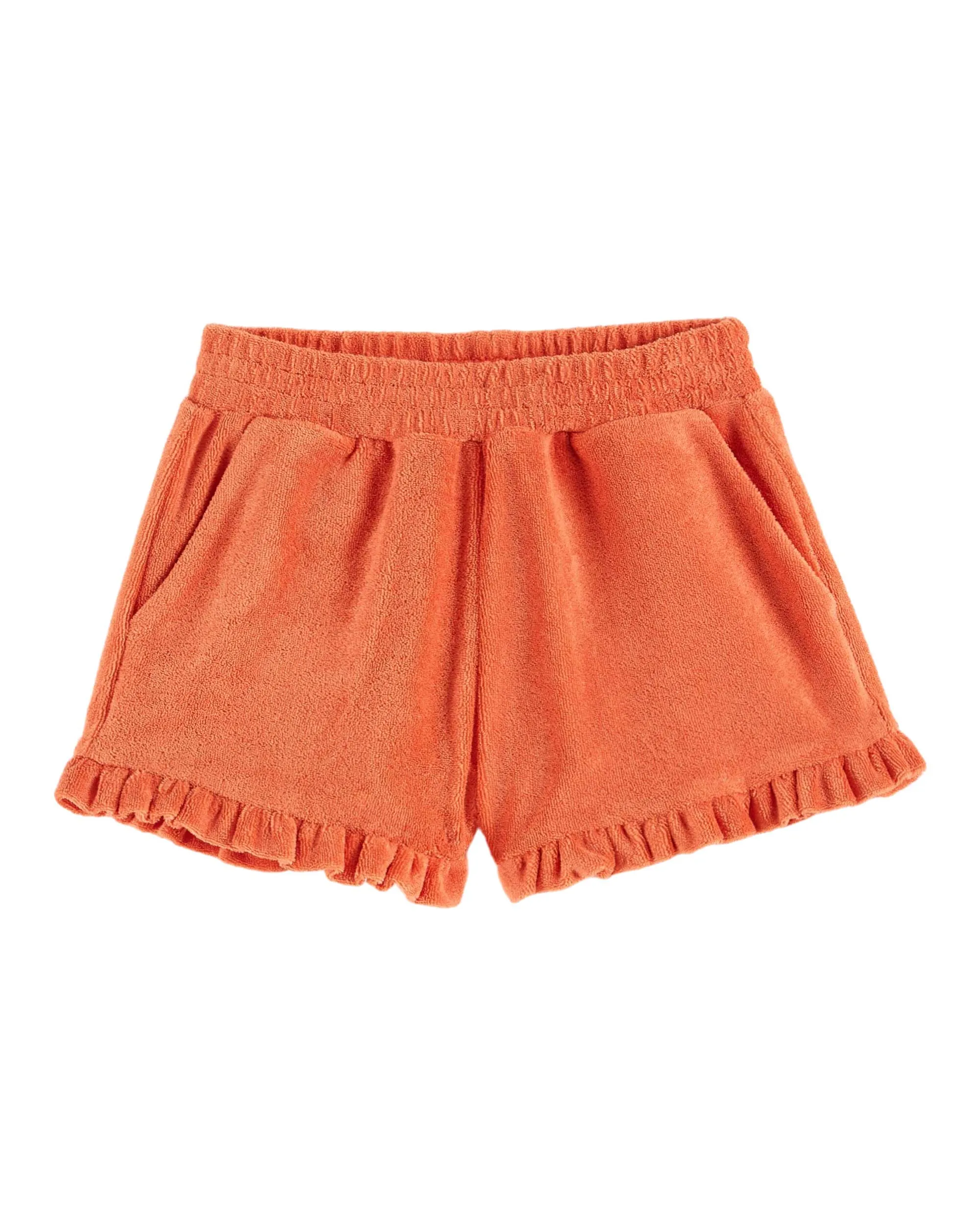 Emile Et Ida Boys Girls TERRY RUFLES SHORTS - CANICULE