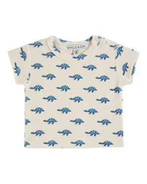 Emile Et Ida Boys Girls TERRY TEE SHIRT - TORTUE
