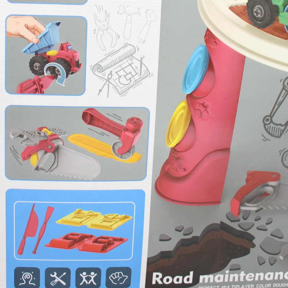 Engineer Dough Toy Table for Kids – Build, Create & Imagine