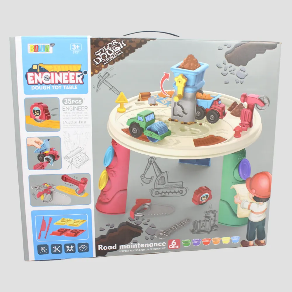 Engineer Dough Toy Table for Kids – Build, Create & Imagine