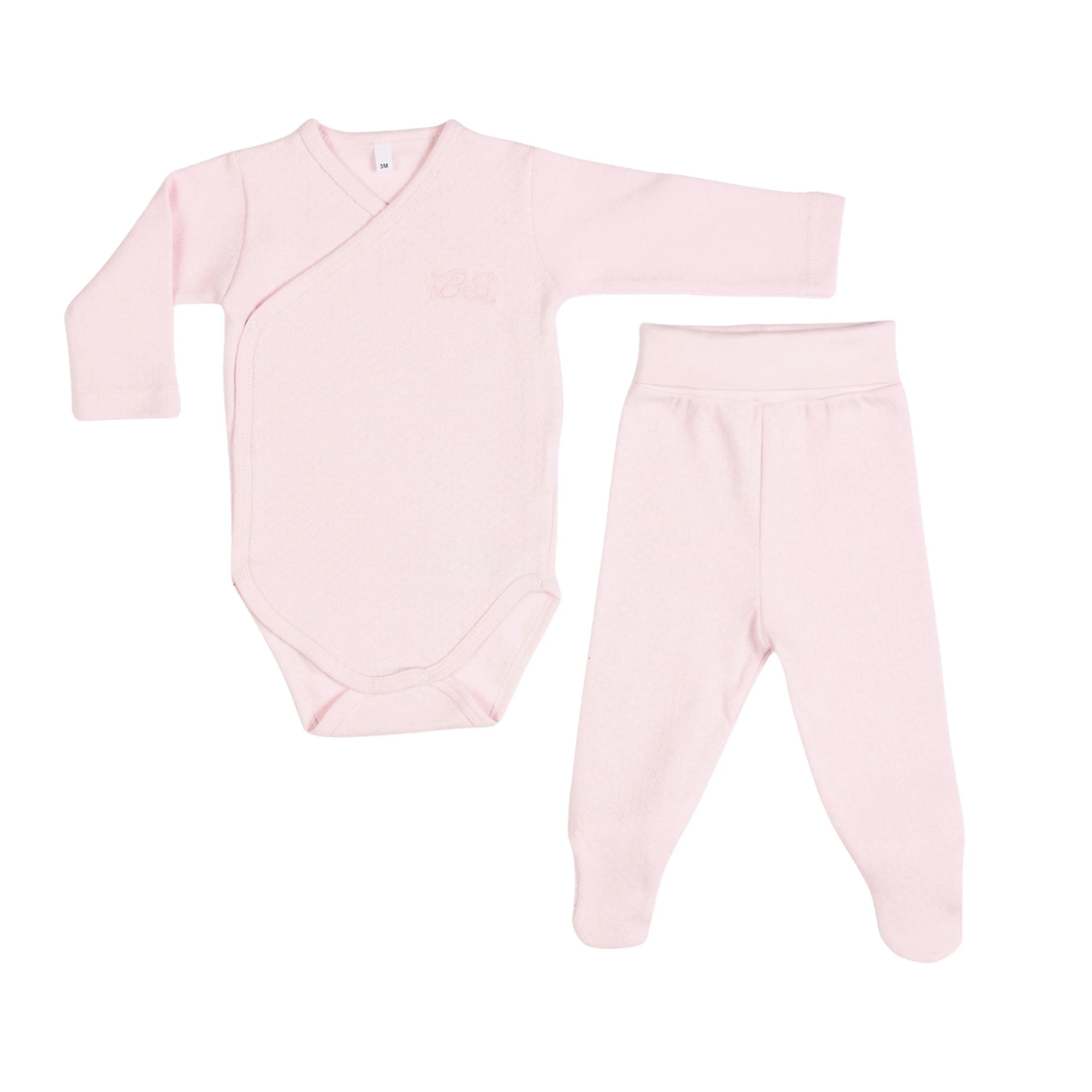 Essentials | Baby Girls Light Pink And Ivory Leggings Set (4) Babykids_Bebe-Sweeny