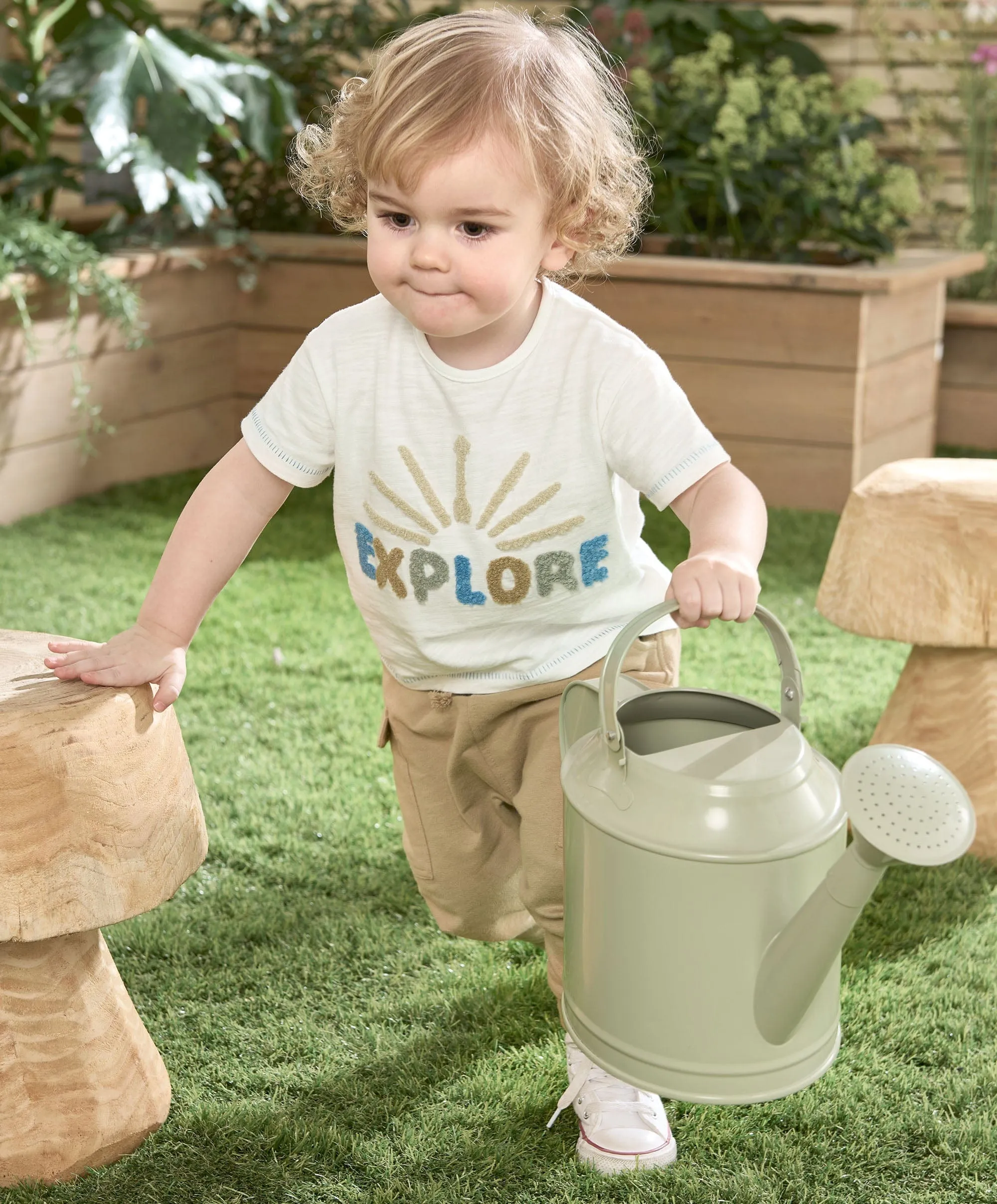Explore T-Shirt - White Babykids Mamas & Papas