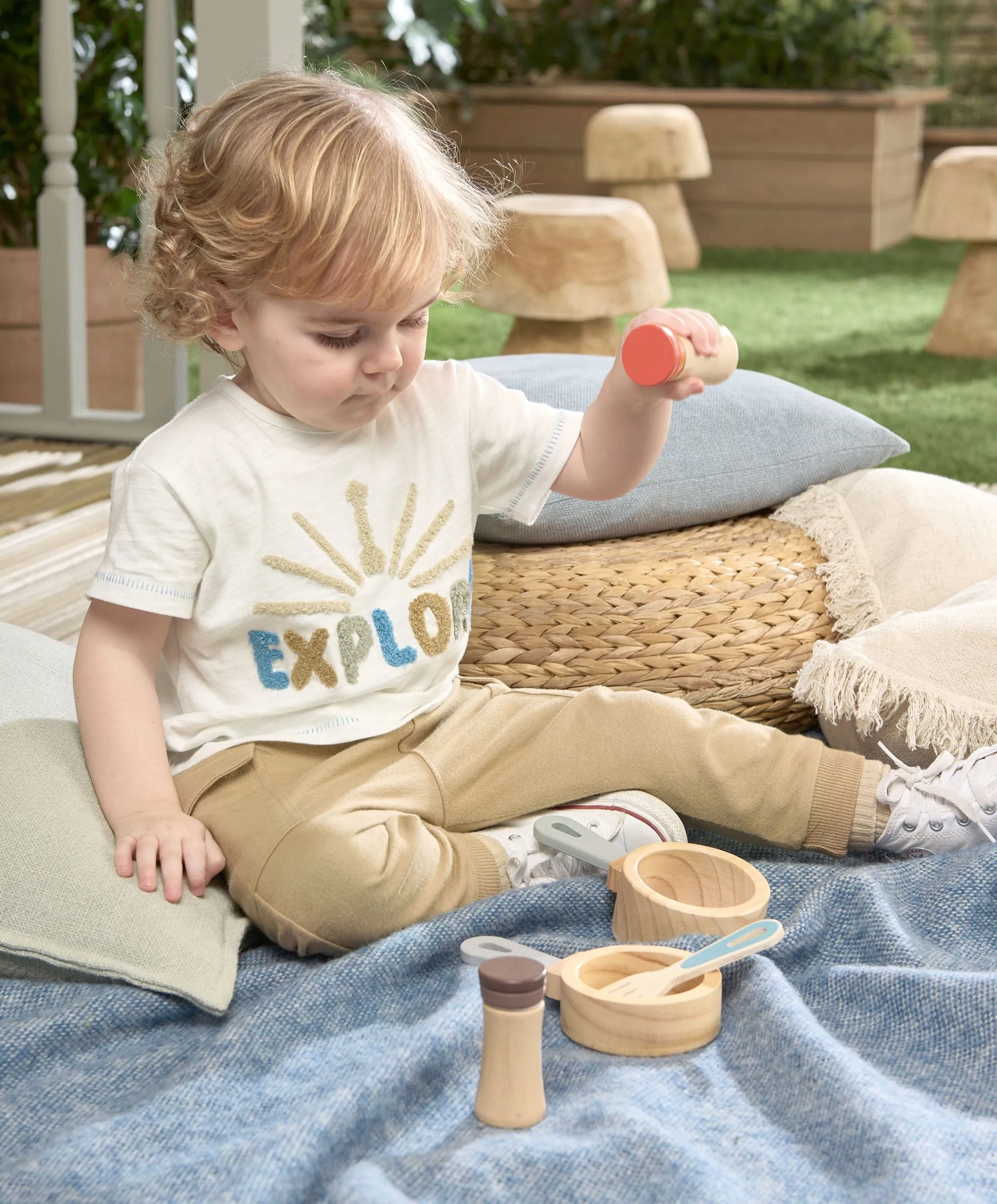 Explore T-Shirt - White Babykids Mamas & Papas