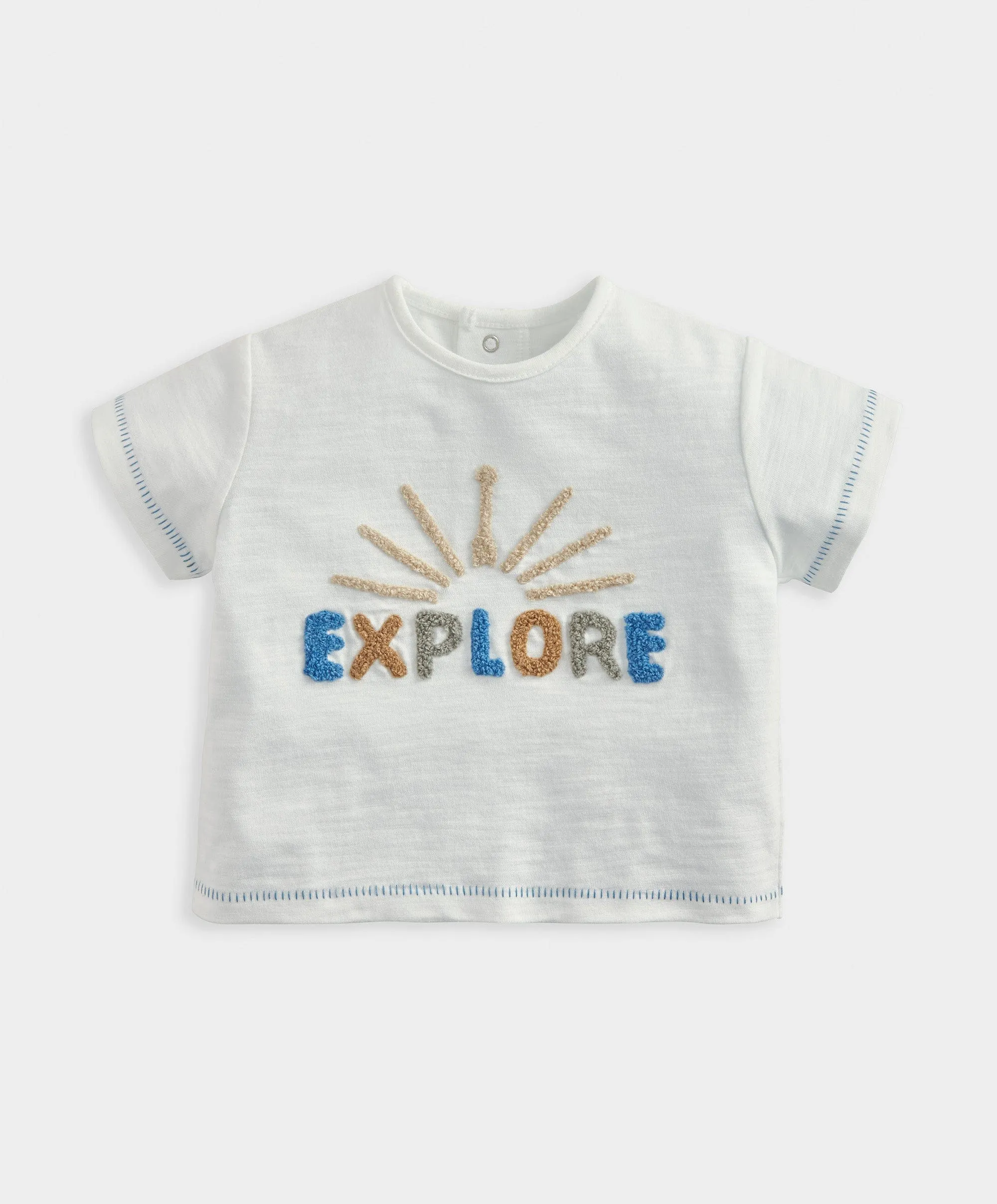 Explore T-Shirt - White Babykids Mamas & Papas