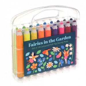 Fairies In The Garden Felt Tip Stamp Pens