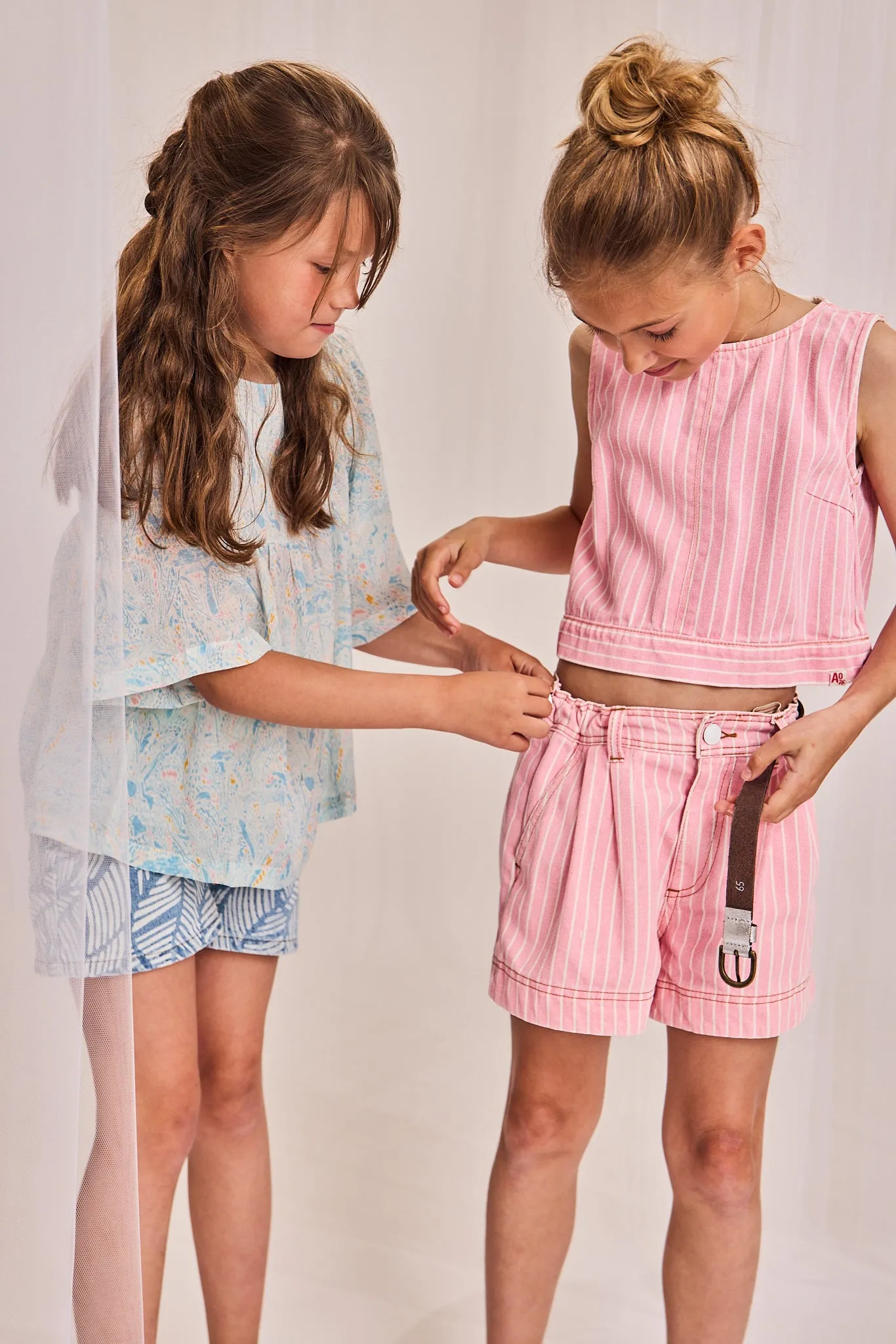 fedha striped shirt 000528 - pink Ao76 Clothes Boys Girls