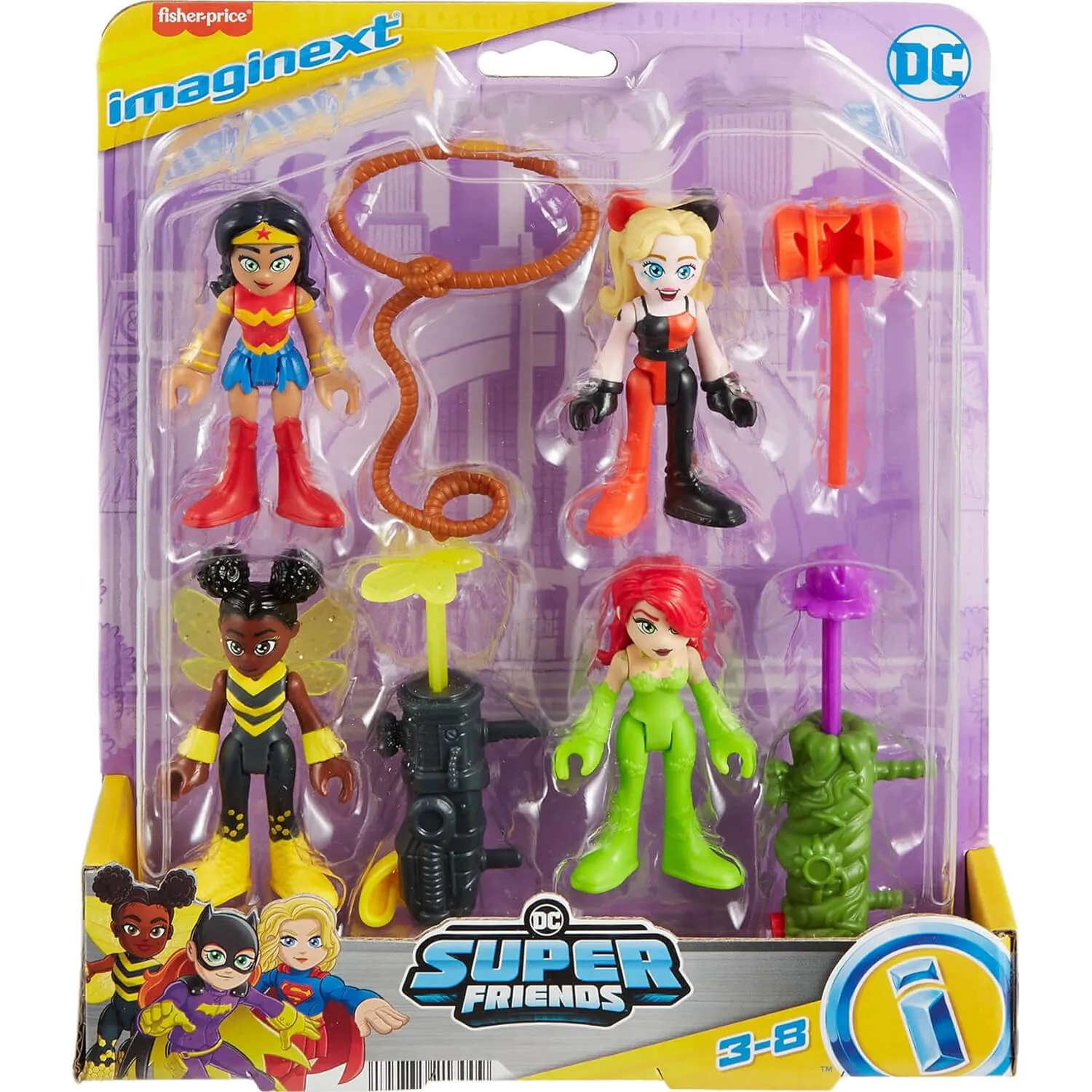 Fisher-Price Toys Imaginext DC Super Friends Rivals Pack 8-Piece Figure Set